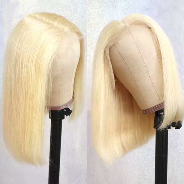 613 Lace Front Bob Wig (Platinum Blonde) Icy Cutie