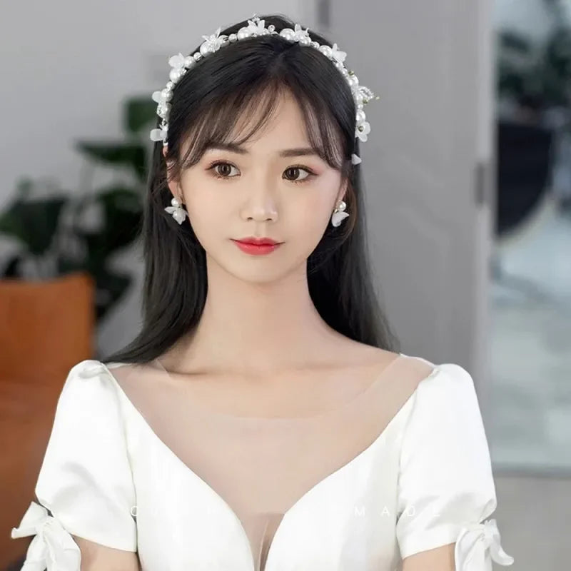 Pearl Crystal Bridal Headband