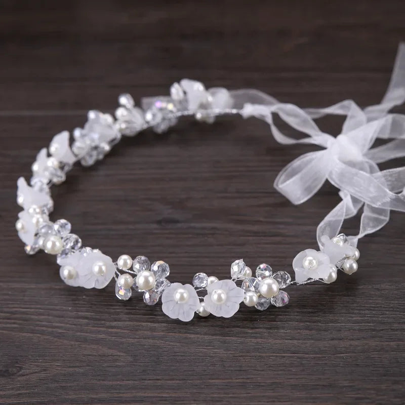 Pearl Crystal Bridal Headband