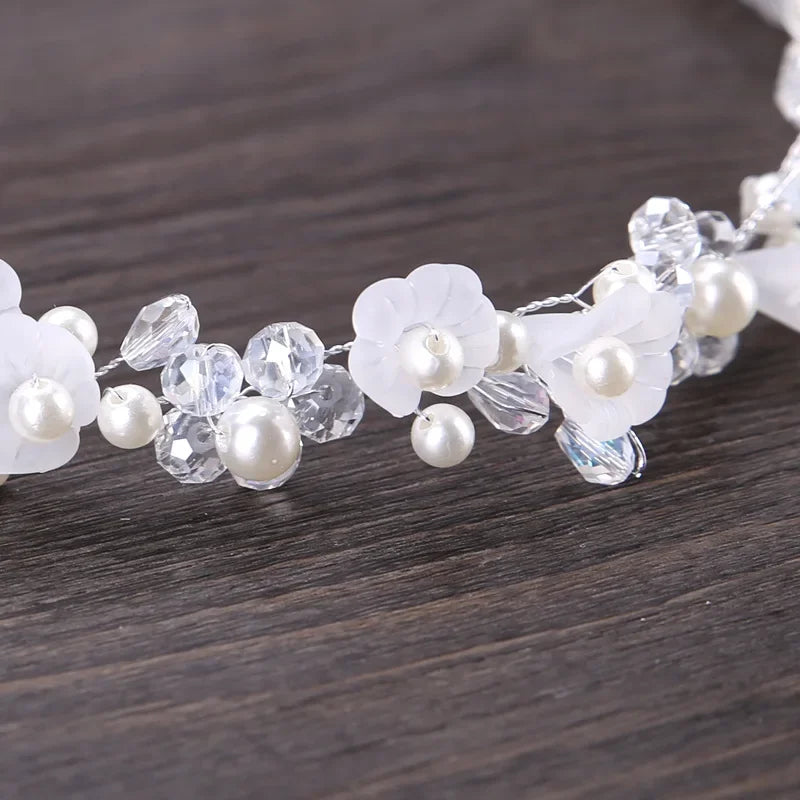 Pearl Crystal Bridal Headband