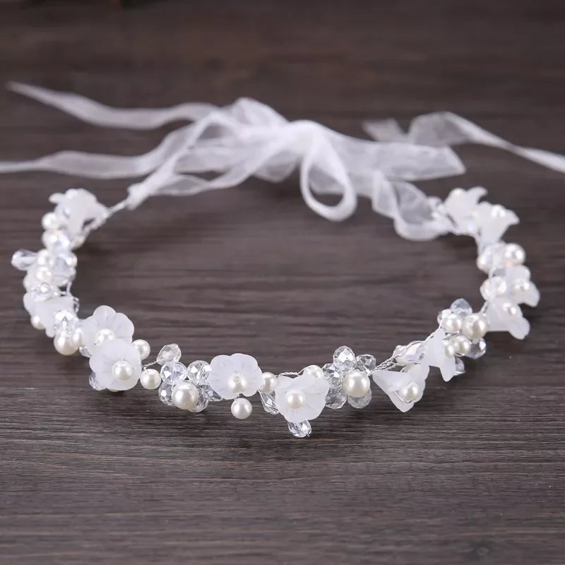 Pearl Crystal Bridal Headband