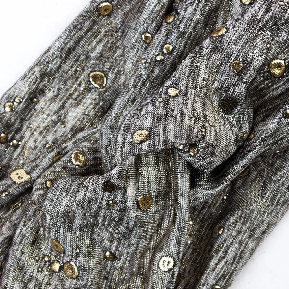 Metallic Color Wide Elastic Headband