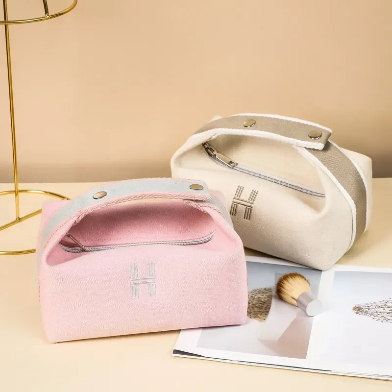 Harmony Canvas Makeup Bag