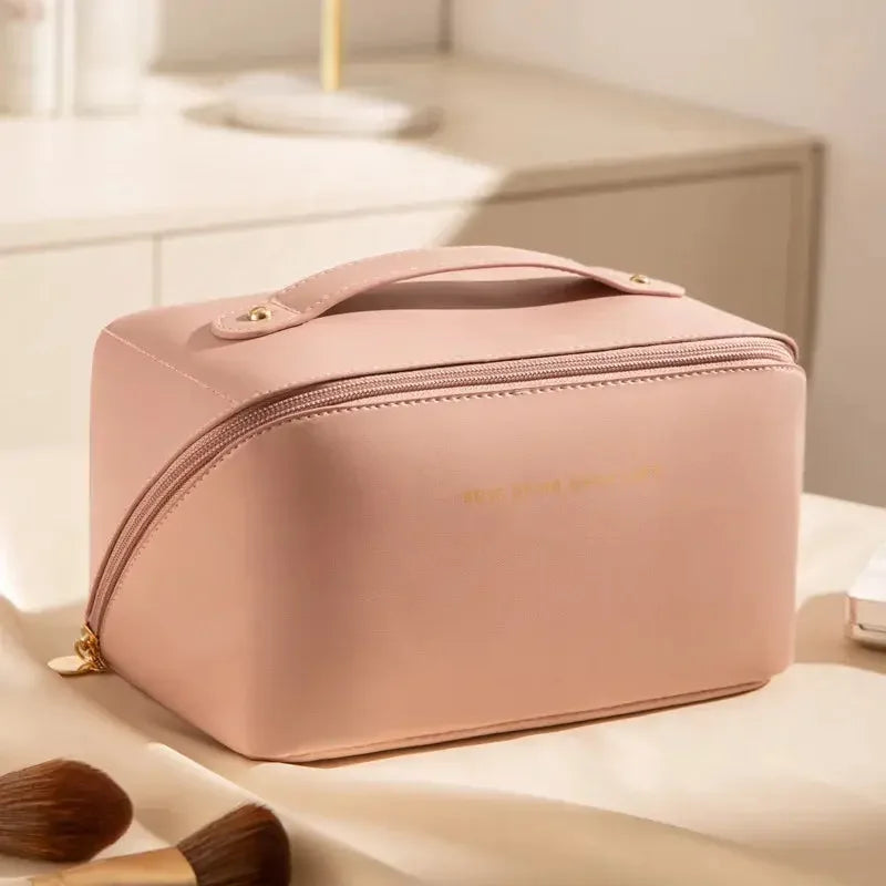 Big Capacity Travel home Use Cosmetic Bag Portable PU Makeup Pouch Women Waterproof Bathroom Wash bag Multifunction Cosmetic Bag