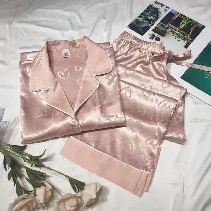 2023 new pajamas for women autumn and winter long-sleeved trousers hot style thickened home wear set