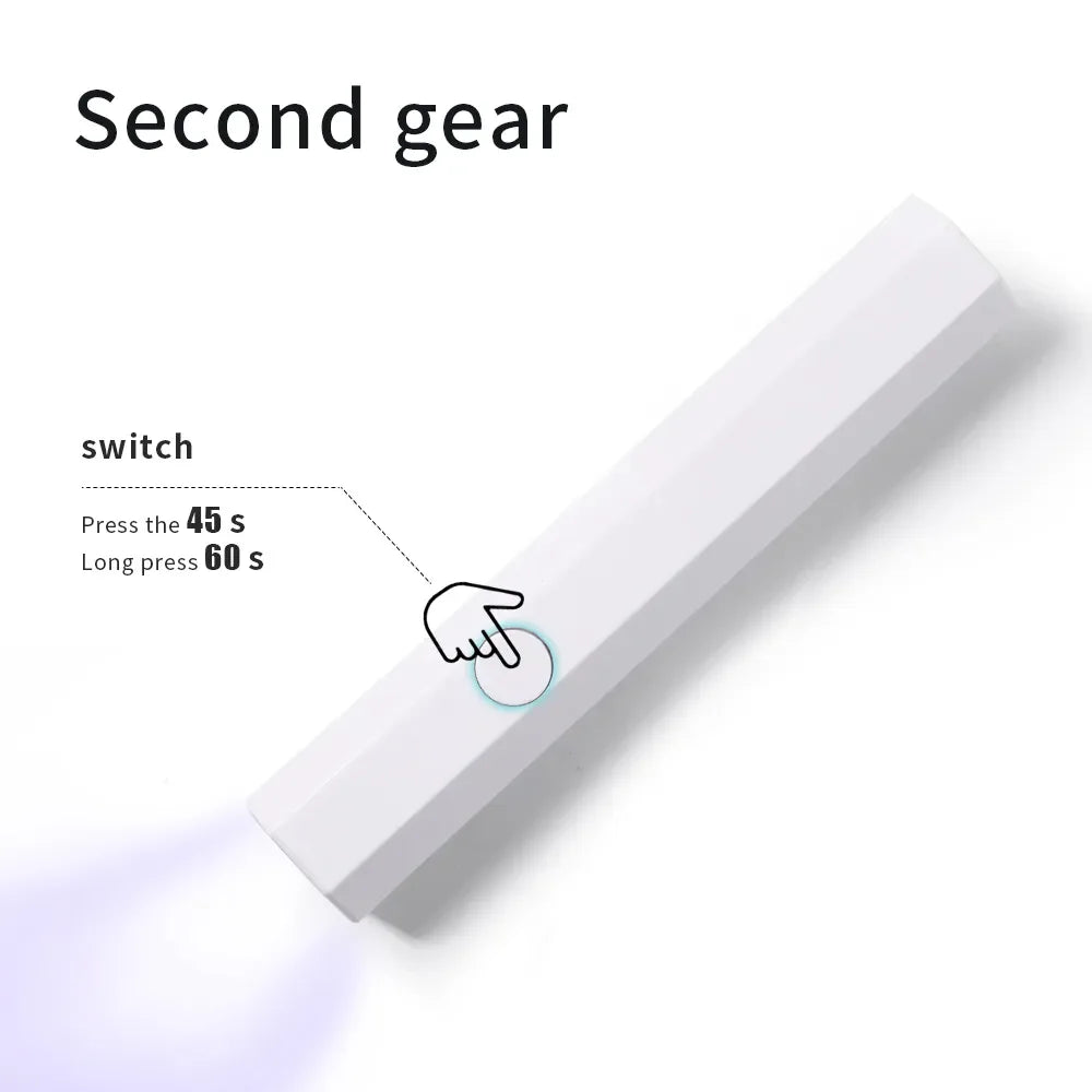 CNHIDS Portable Salon Quick Dry USB Nail Dryer Machine Home Phototherapy Tools Professional UV LED Nail Lamp Mini Flashlight Pen
