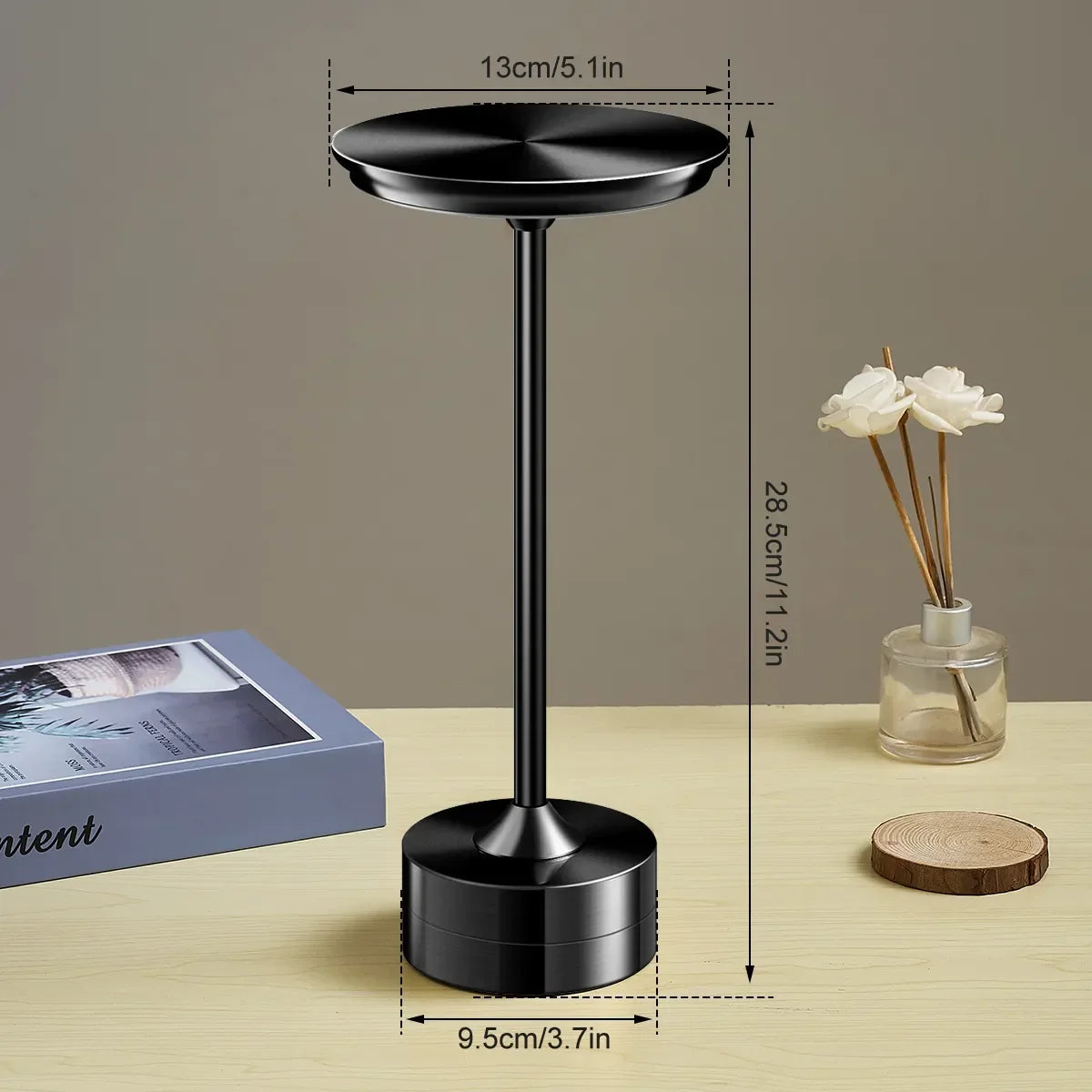 Wireless Table Lamp With Touch Sensor (Rechargeable)