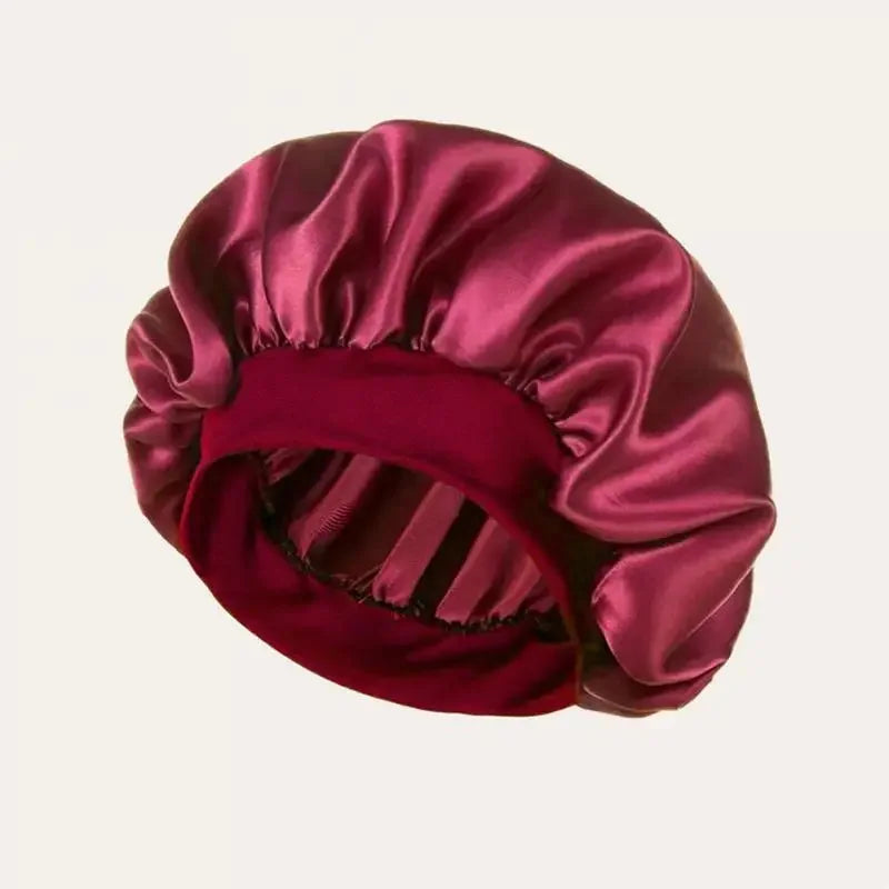 Satin Hat Sleep Silk Round Fabric Protect Hair Comfort Hair Night Anti-frizz Sleeping Hat Four Seasons Breathability Sleep Cap