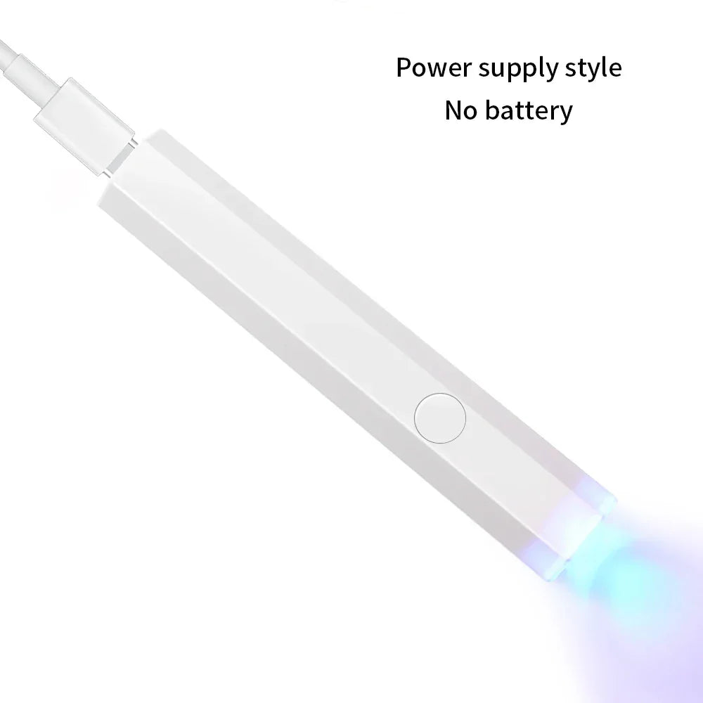 CNHIDS Portable Salon Quick Dry USB Nail Dryer Machine Home Phototherapy Tools Professional UV LED Nail Lamp Mini Flashlight Pen
