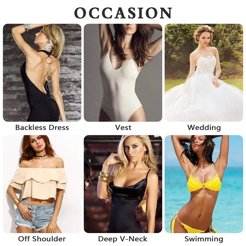 Backless Strapless Invisible Bra