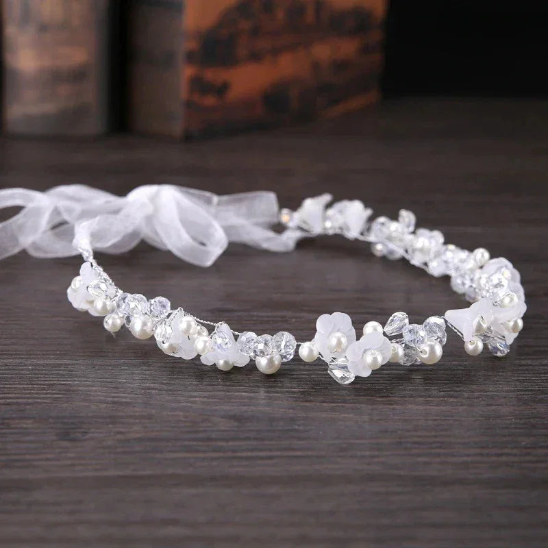 Pearl Crystal Bridal Headband