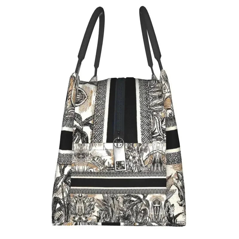 Fashion Luxury Kon Megat Ae Lunch Bag Cooler Thermal Insulated Lunch Tote Box for Women Kids School Work Picnic Food Bags