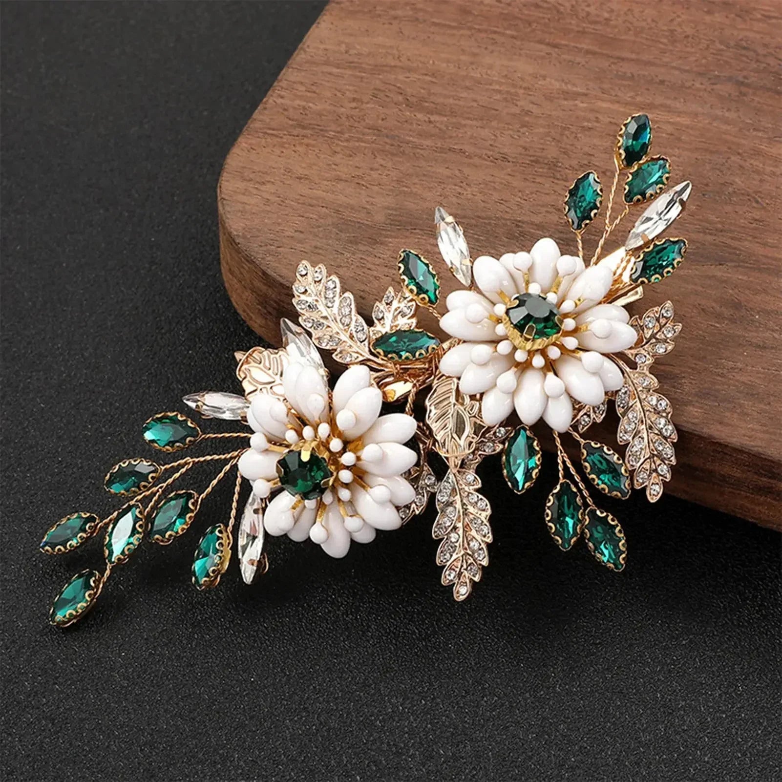 Flower Hairband Bridal Hair Jewelry Pearl Crystal Headband Elegant Birthday Party Tiara Crown Wedding Hair Accessories For Women