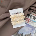 Women Silk Scrunchie Elastic Handmade Multicolor Hair Band Ponytail Holder Headband Hair Accessories 1PC Satin Silk Solid Color