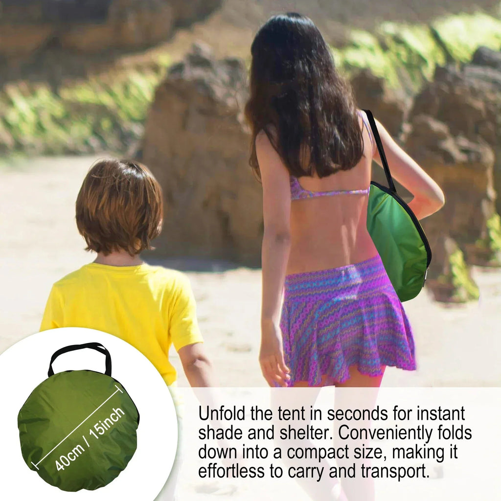 Pop-Up Beach Tent UV-resistant & Waterproof Sun Shade Shelter for Camping