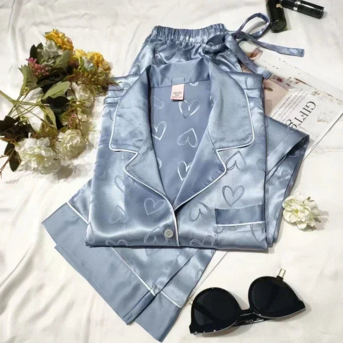 2023 new pajamas for women autumn and winter long-sleeved trousers hot style thickened home wear set