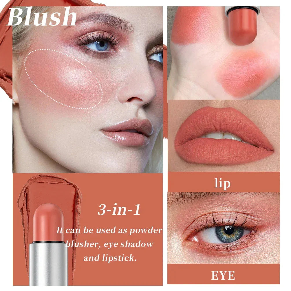 Waterproof Soft Cream Highlighter + Bronzer + Contour + Blush