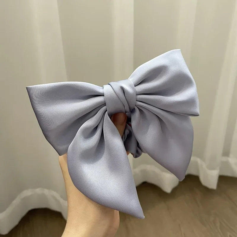 Retro Simple Satin Hair Scrunchie Candy Color Elastic Hair Bands Ponytail Hair Ties Fashion Ornament For Girls Hair Accessories