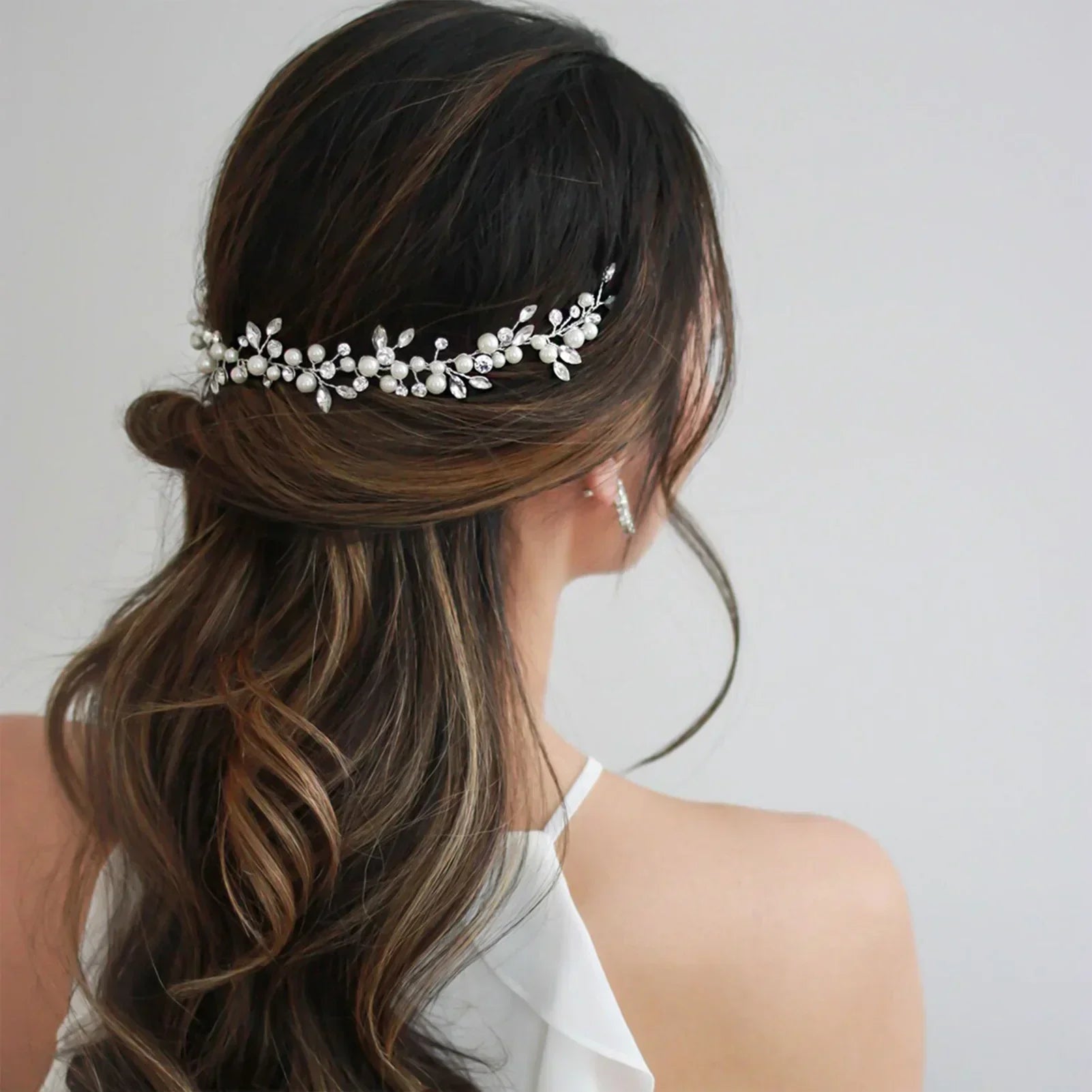Pearl Crystal Bridal Headband