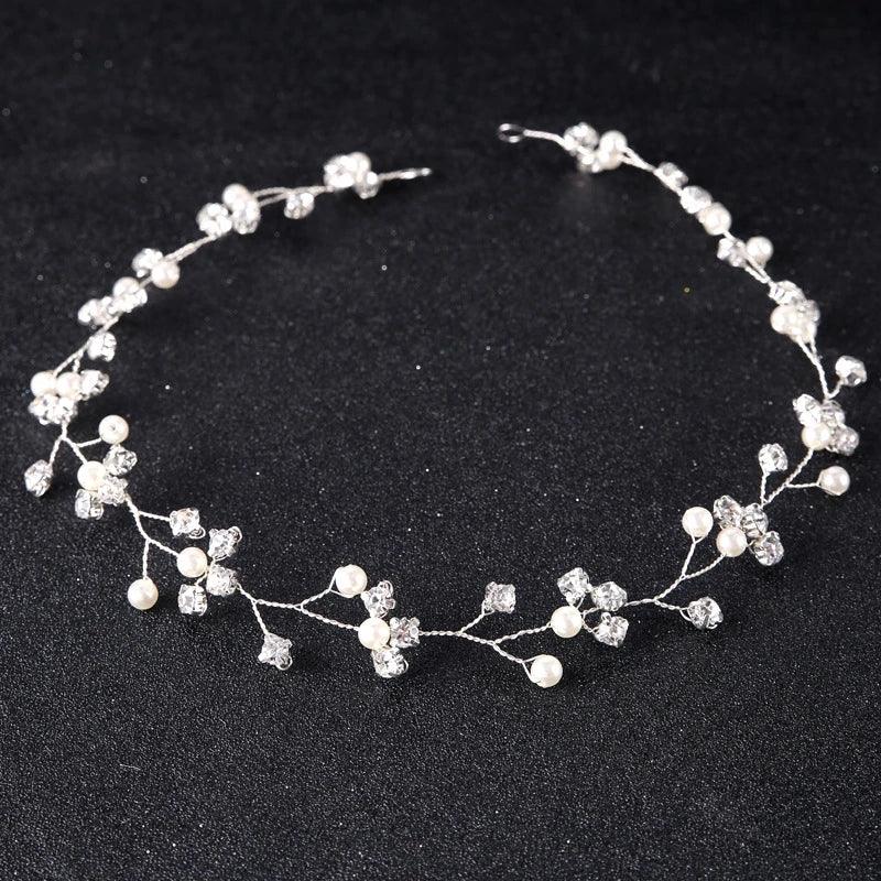 Pearl Crystal Bridal Headband