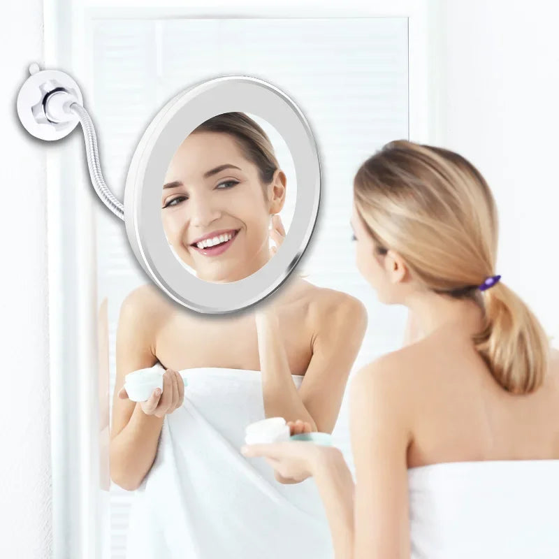 Makeup Vanity Mirror with 10X Lights LED Mirror Makeup Mirror Light Miroir Espelho Eclairage Vanity Light Makeup Storage Box