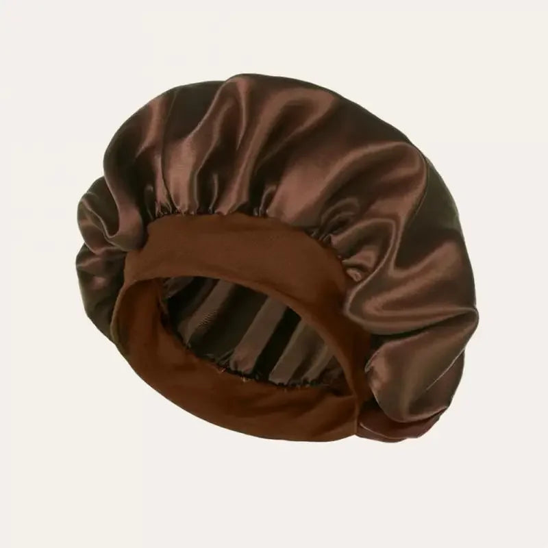Satin Hat Sleep Silk Round Fabric Protect Hair Comfort Hair Night Anti-frizz Sleeping Hat Four Seasons Breathability Sleep Cap