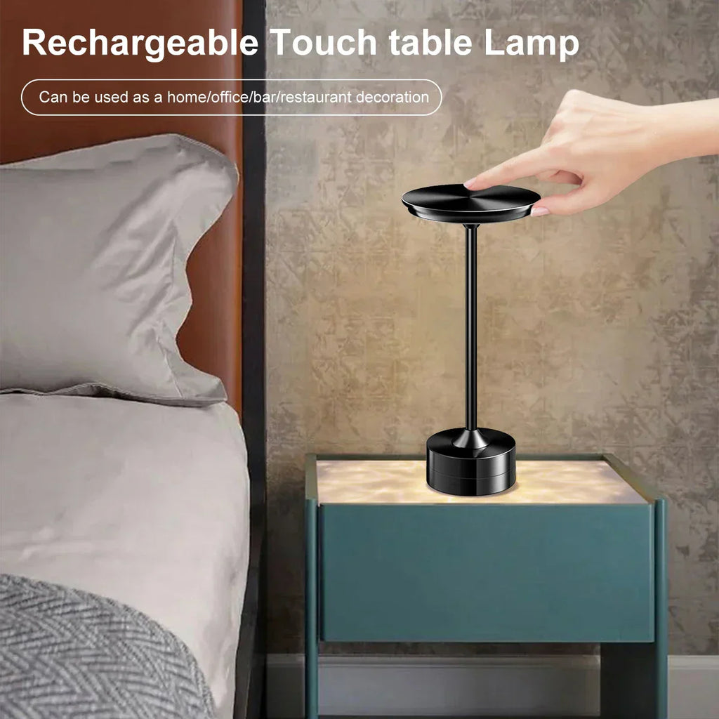 Wireless Table Lamp With Touch Sensor (Rechargeable)