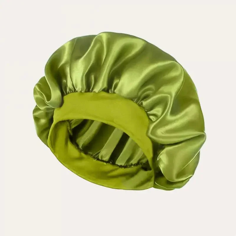 Satin Hat Sleep Silk Round Fabric Protect Hair Comfort Hair Night Anti-frizz Sleeping Hat Four Seasons Breathability Sleep Cap