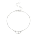 Boho Double Layer Anklets For Women Pearl Streaming Pendant Foot Chains 8 Shape Beach Bracelet Anklets Solar System Bracelet