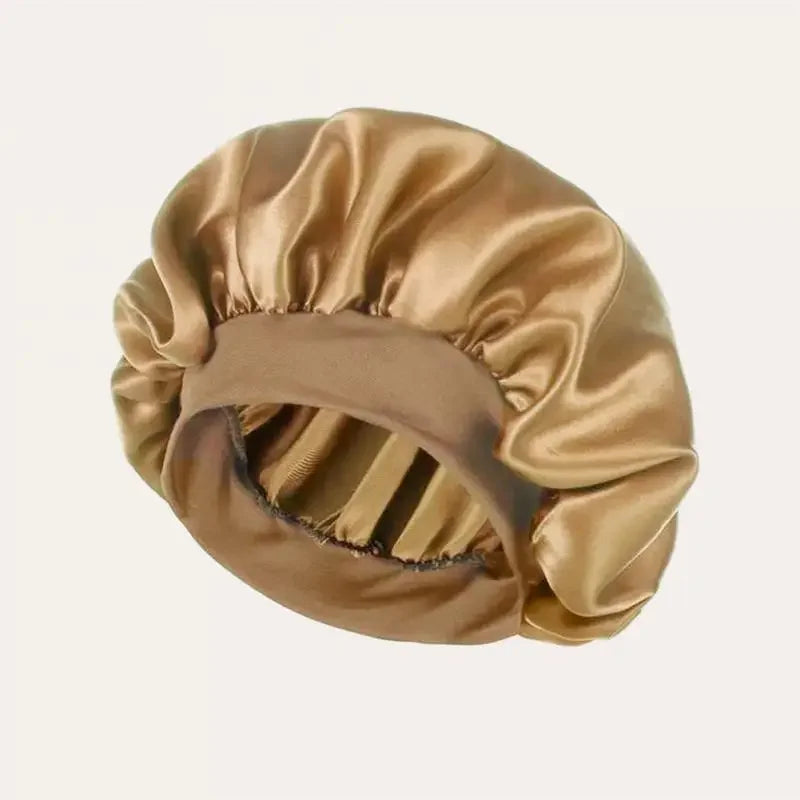 Satin Hat Sleep Silk Round Fabric Protect Hair Comfort Hair Night Anti-frizz Sleeping Hat Four Seasons Breathability Sleep Cap