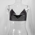 Women’s Metal Textured Bralette Camisole