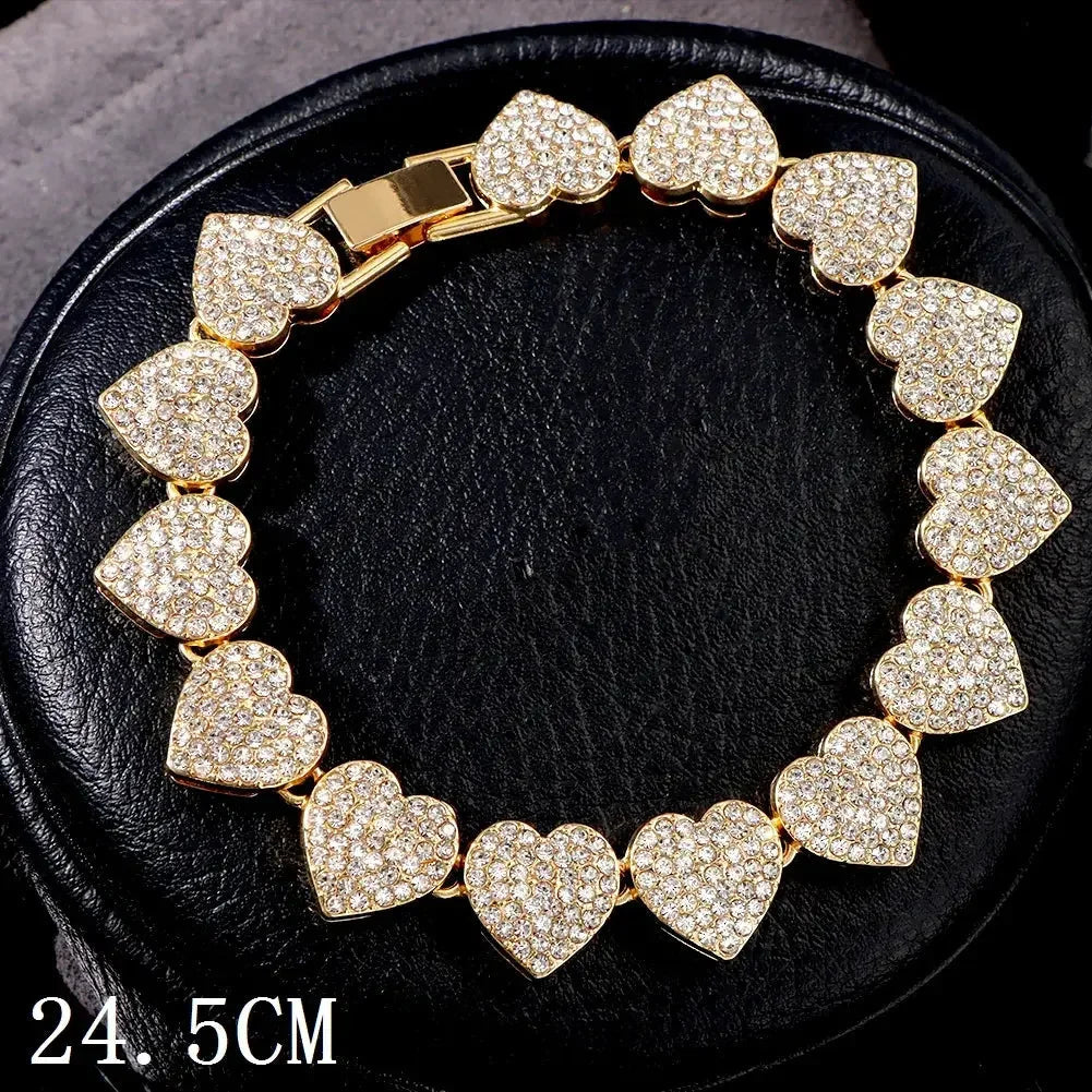 Iced Out Chunky Cuban Chain Anklet Bracelet