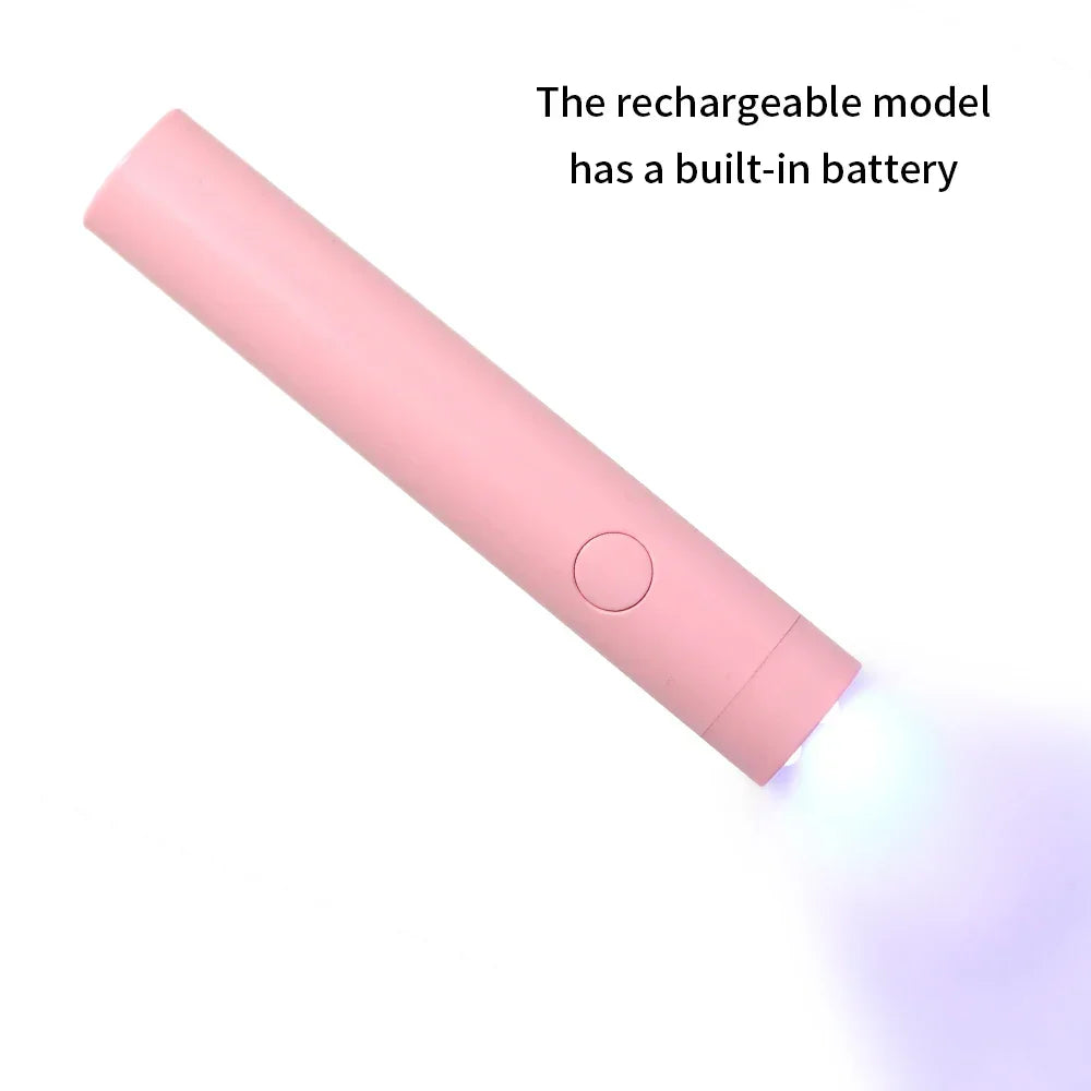 CNHIDS Portable Salon Quick Dry USB Nail Dryer Machine Home Phototherapy Tools Professional UV LED Nail Lamp Mini Flashlight Pen