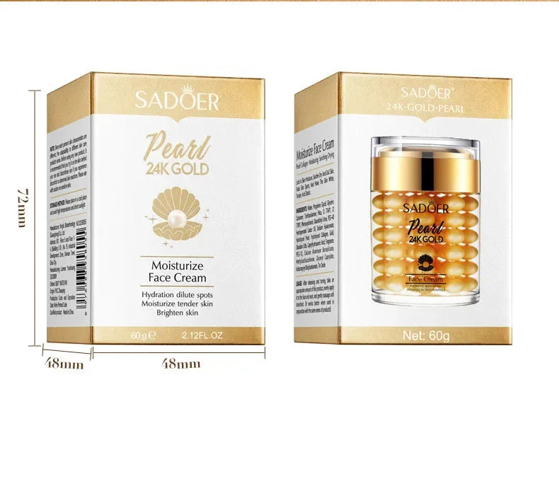 24K Golden Pearl Collagen Hydrating Firming Cream