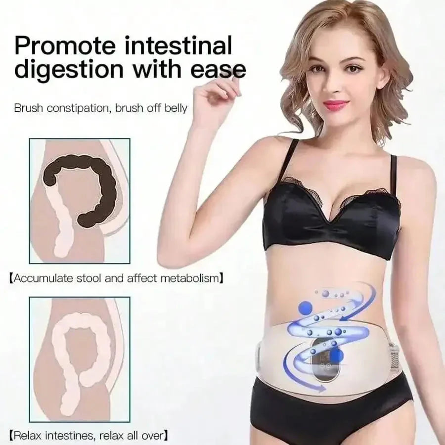 Rechargeable Waist Belt Body Slimming Machine Waist Fitness Massager Weight Loss and Body Shaping Instrument Constipation Relief