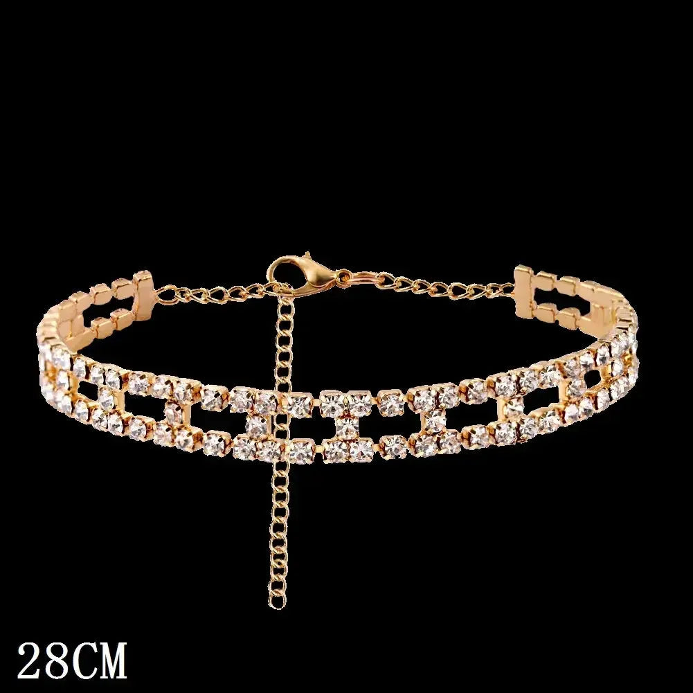 Iced Out Chunky Cuban Chain Anklet Bracelet