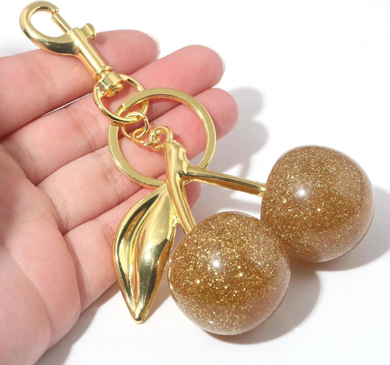 Cherry Bag Charm Keychain – Cute Purse Accessory for Women