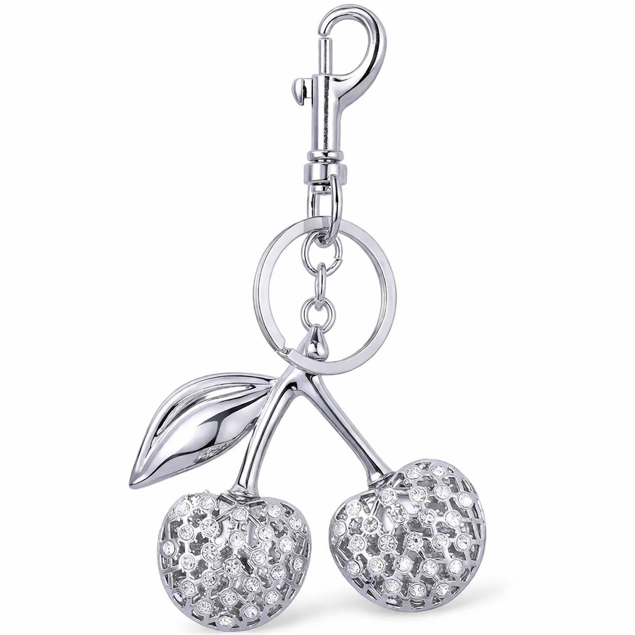 Cherry Bag Charm Keychain – Cute Purse Accessory for Women