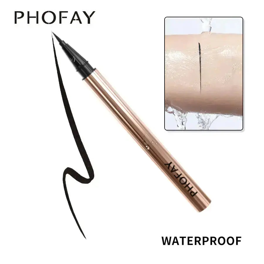 Waterproof Liquid Eyeliner – Smudge Proof Eyeliner Pen | PHOFAY