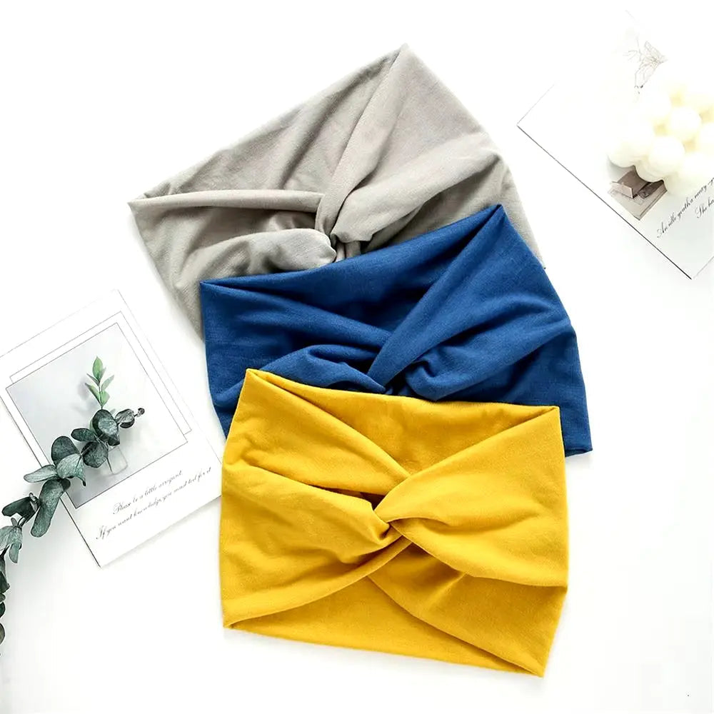 Turban Headband for Women – Wide Stretchy Hair Wrap (All Day Comfort)