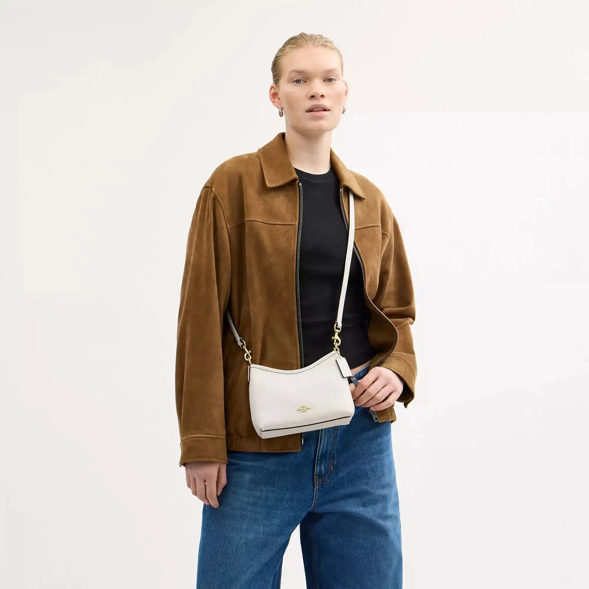 Coach Laurel Small Shoulder Bag – Pebble Leather Crossbody Purse