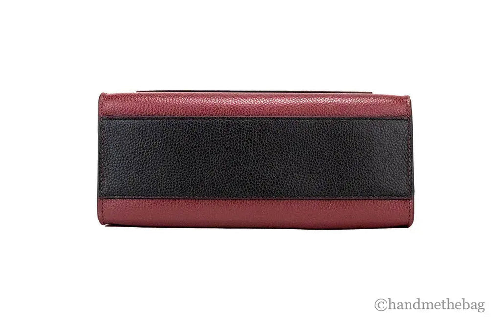 Marc Jacobs Grind Mini Leather Tote – Pomegranate Color block Crossbody Bag